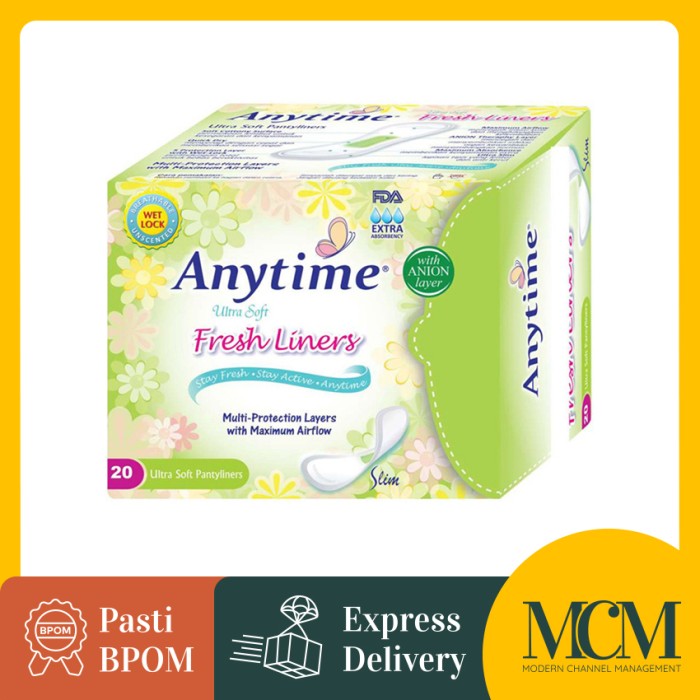 ANYTIME PANTYLINERS 20'S