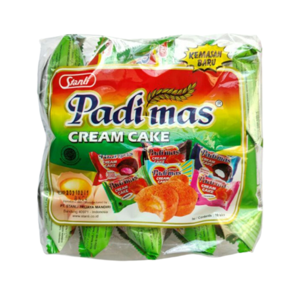 CREAM CAKE PADI MAS ISI 10PCS PANDAN