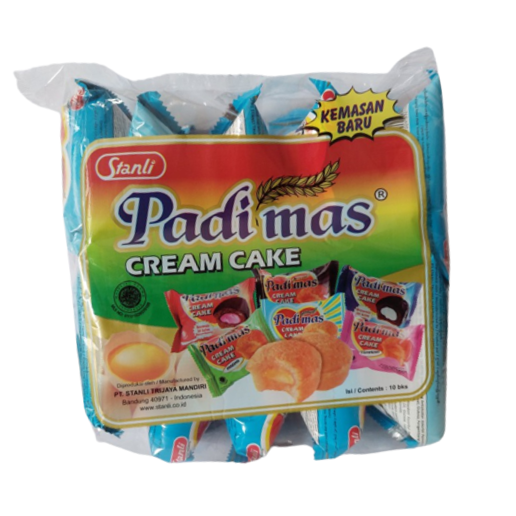 CREAM CAKE PADI MAS ISI 10PCS VANILA