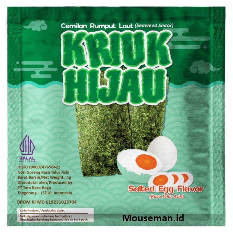 KRIUK HIJAU SEAWED SALTED EGG 4GR