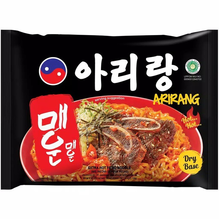 NISSIN MIE ARIRANG HOT BEEF 130G