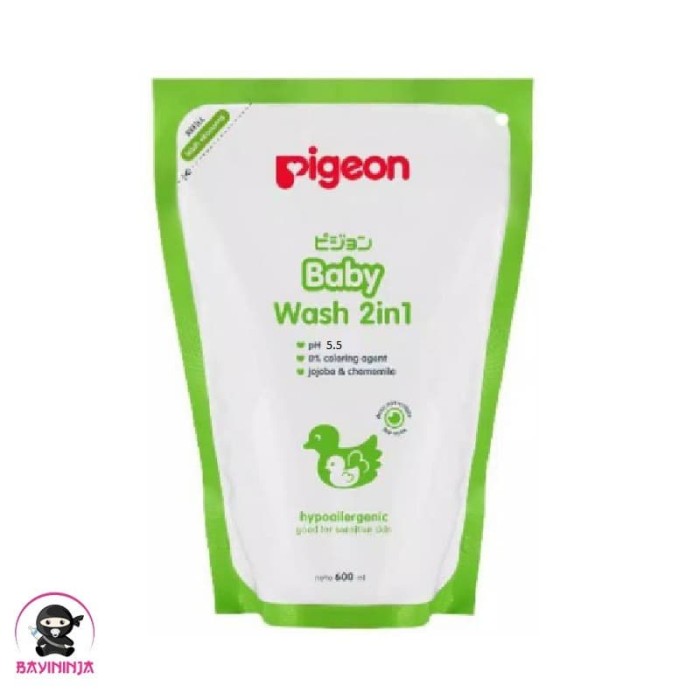 PIGEON BABY WASH 2 IN 1 600ML