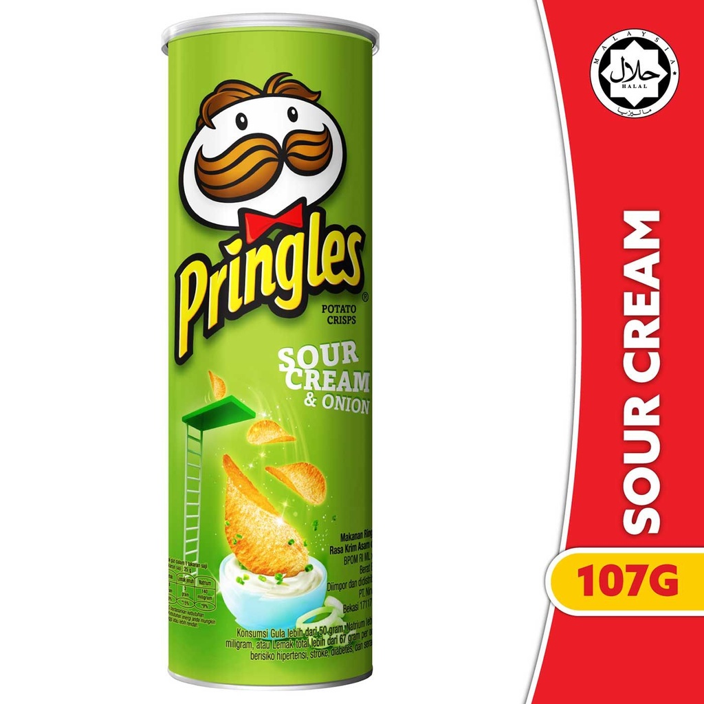 PRINGLES SOUR CREAM ONION 107G