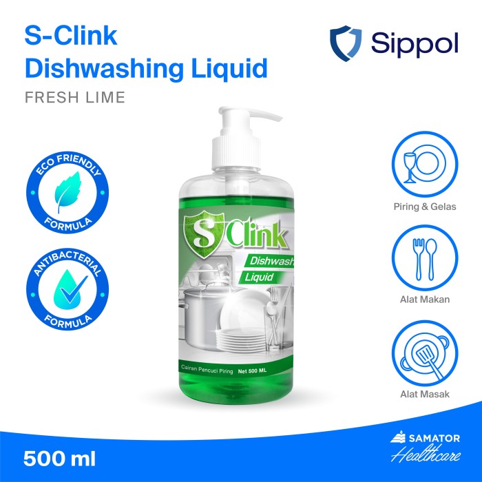 SIPPOL S-CLINK DISWASHING LIQUID 500ML