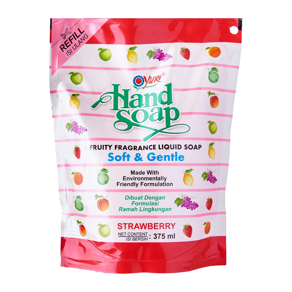 YURI HAND SOAP STRAWBERRY 375 ML