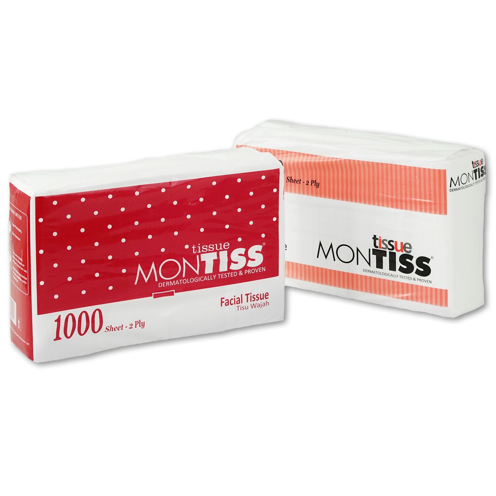 TISUE MONTIS 1000 SHEET 2PLY