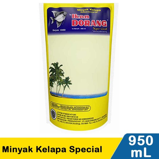 [8993018116004] MINYAK KELAPA DORANG 950ML