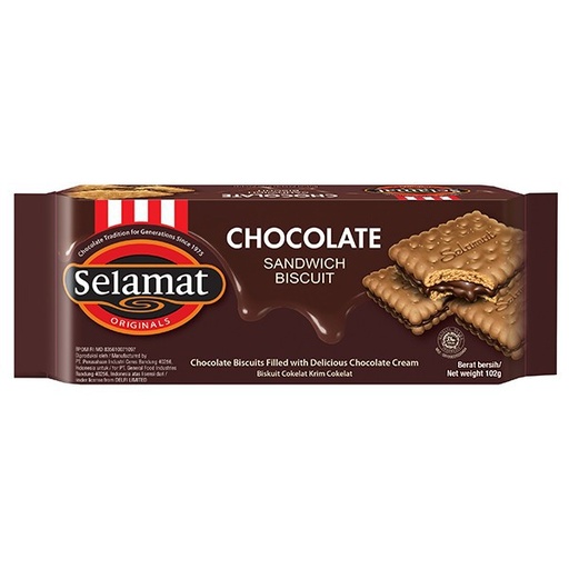 [8991001770011] SELAMAT CHOCO BISCUIT 102g