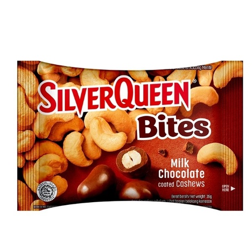 [8991001111609] SILVERQUEEN BITES CASHEW 45g