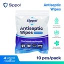 SIPPOL WIPES ANTISEPTIC 10'S