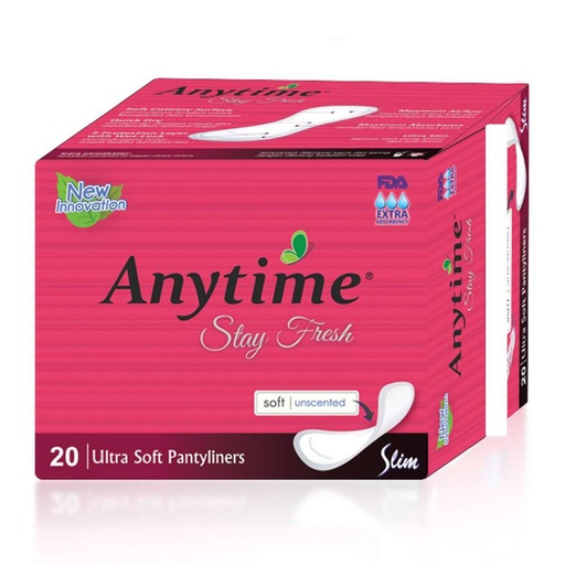 [8997015860304] ANYTIME PANTYLINERS STAY FRESH 20'S