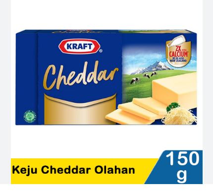 [8998009080500] KRAFT CHEDAR 150G